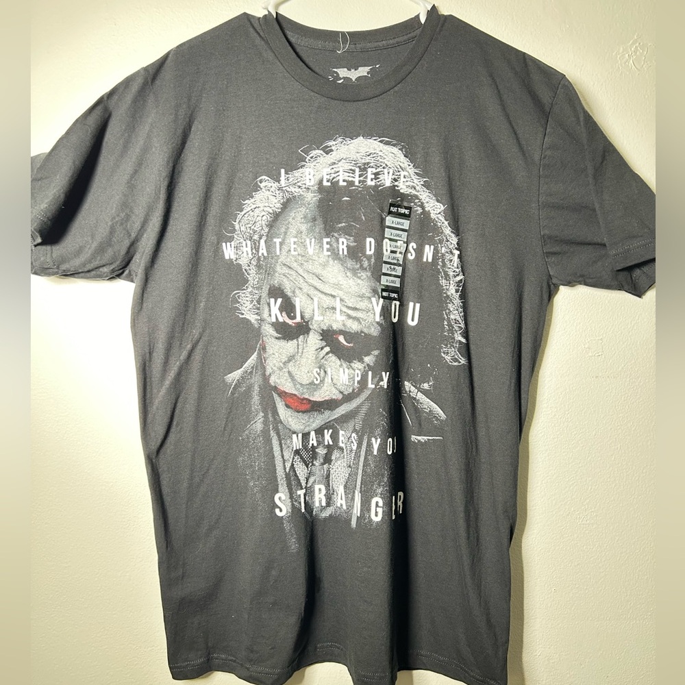 XL THE JOKER Black T-shirt Hot Topic